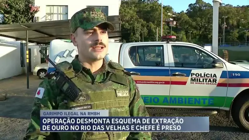 Chefe de garimpo ilegal é preso em operação da PM Ambiental na Grande BH