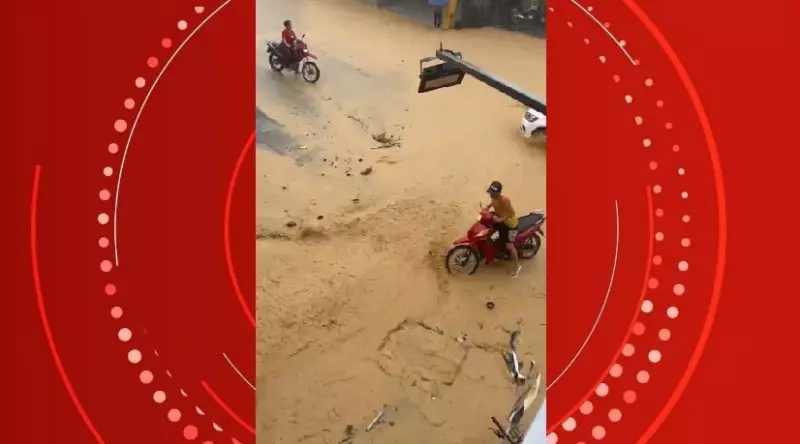 Chuva intensa alaga ruas e causa transtornos em São Luís do Quitunde, AL