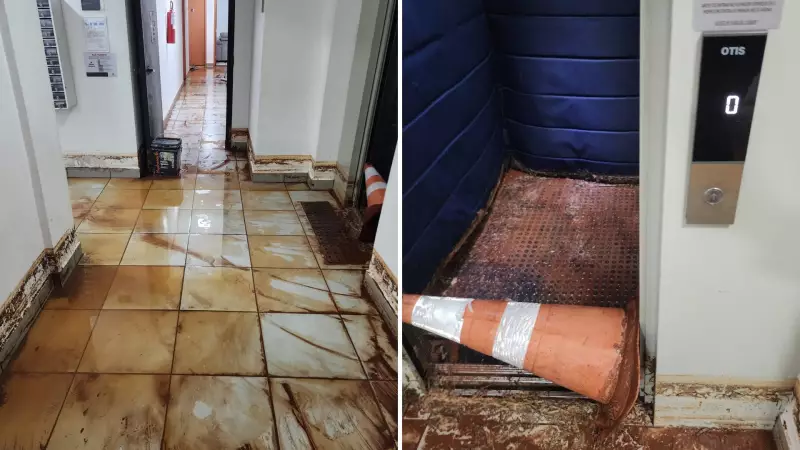Chuva intensa causa desabamento de muro e alagamentos em São José do Rio Preto