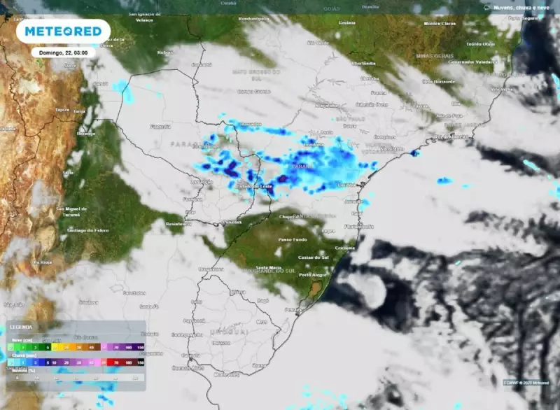 Chuva intensa volta a ameaçar o Sul do Brasil neste domingo: confira a previsão detalhada