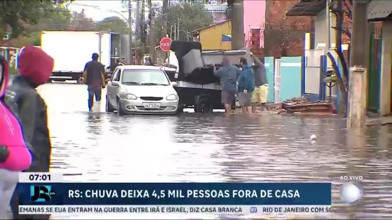 Chuvas intensas causam inundações e transtornos em mais de 90 cidades do Rio Grande do Sul