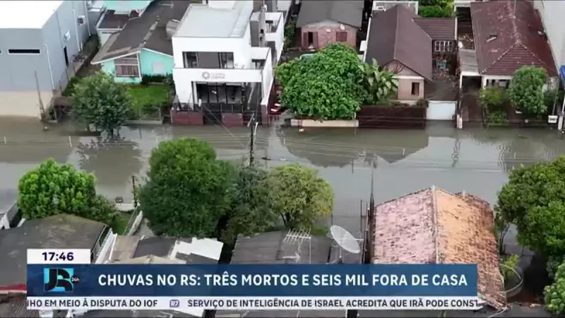 Chuvas no RS: Três mortes e um desaparecido em tragédia climática