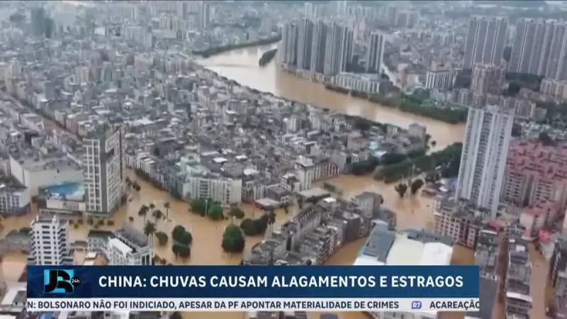 Chuvas torrenciais provocam inundações e evacuções em massa na China
