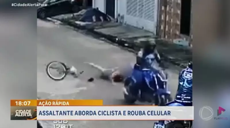 Ciclista é assaltada em plena luz do dia por criminoso em moto — veja detalhes