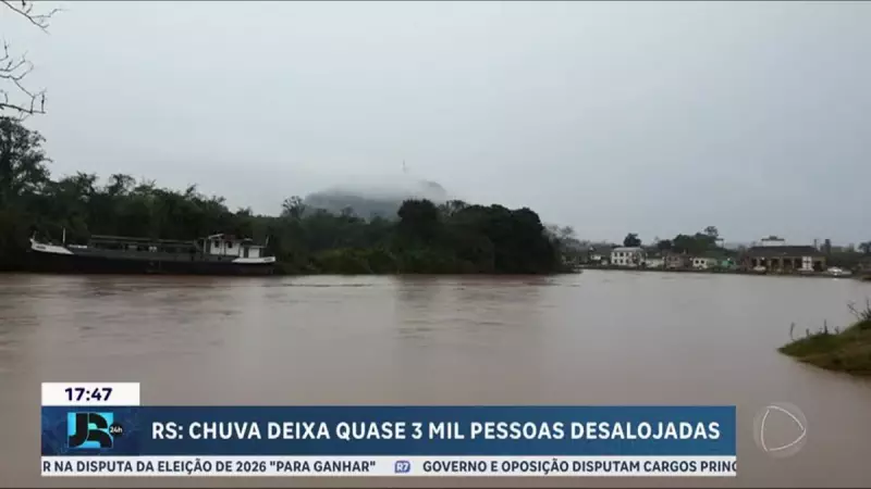 Cinco rios do RS ultrapassam cota de inundação após chuvas intensas