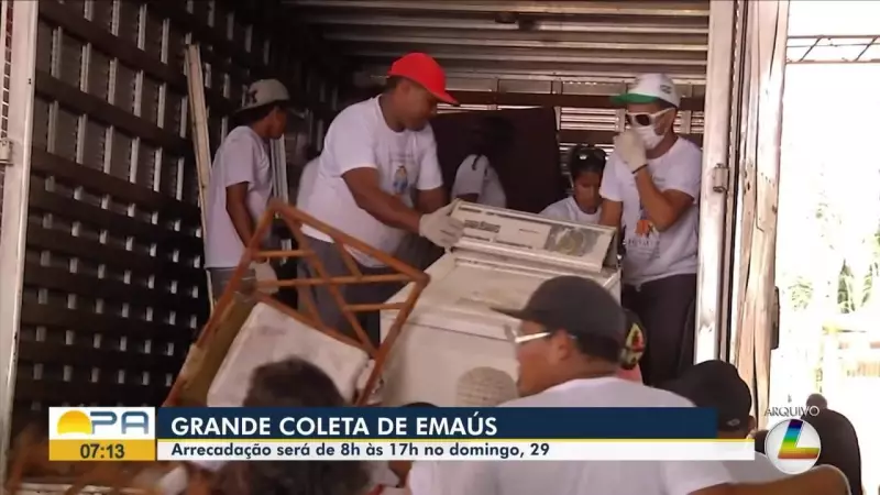 Coleta de Emaús 2025 em Belém: Saiba onde doar e o trajeto dos caminhões