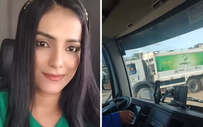 Coletora de lixo de Goiânia vira sensação na web por beleza e vídeos durante o trabalho