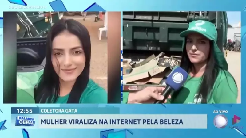 Coletora de recicláveis em Goiânia chama atenção pela beleza e dedicação ao trabalho
