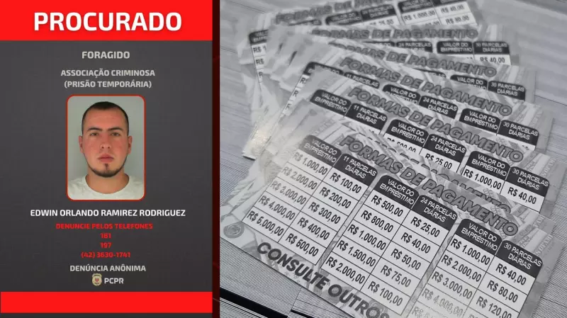 Colombiano suspeito de ameaçar brasileiros em esquema de agiotagem é procurado pela polícia do Paraná