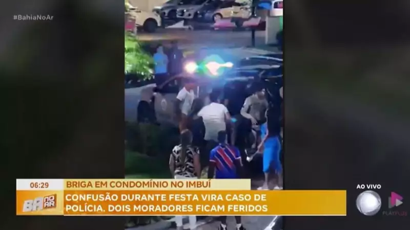 Confusão em festa de condomínio termina com feridos e caos em Salvador