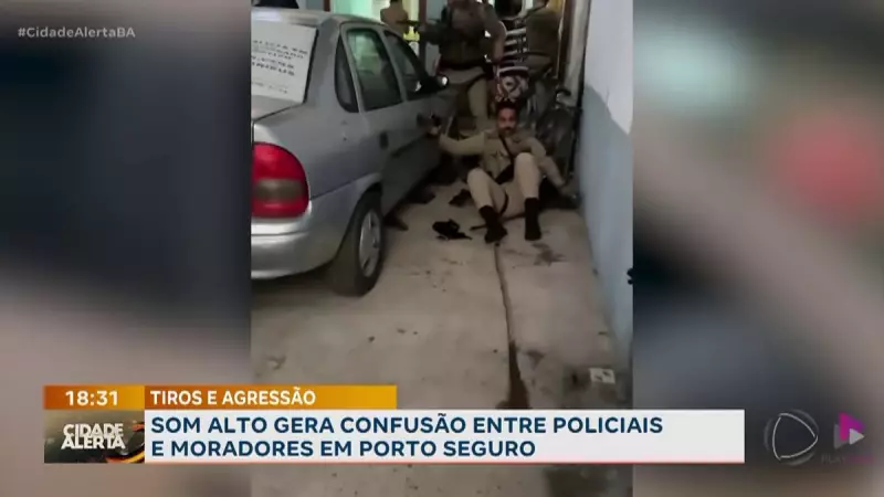 Confusão em Porto Seguro: Som alto leva a confronto entre policiais e moradores