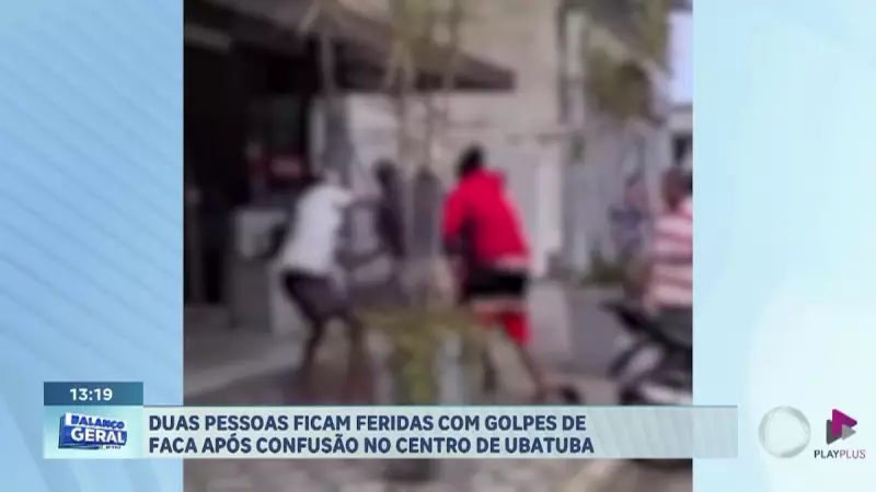 Confusão em Ubatuba termina com duas pessoas feridas a facadas