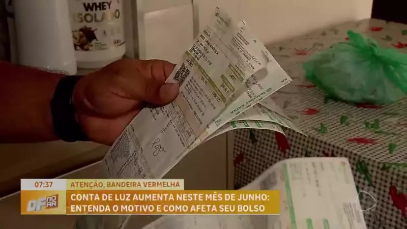 Conta de luz sobe em junho: aumento de R$ 4,46 a cada 100 kWh consumidos