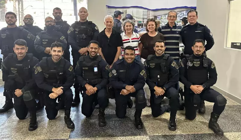 Coração sai de Vitória e salva vida em SP: família retorna para agradecer à Guarda Municipal