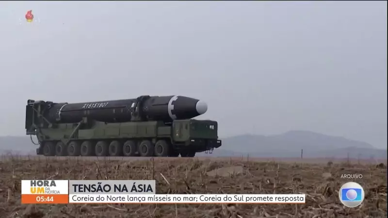 Coreia do Norte lança foguetes em meio a tensões internacionais: entenda o impacto