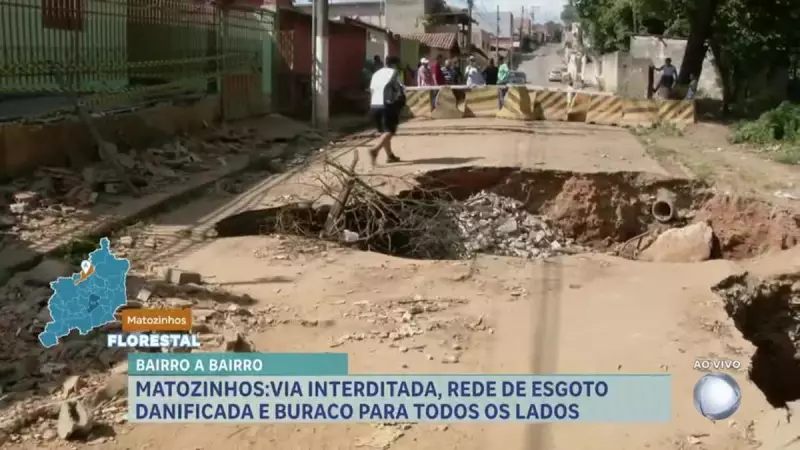 Cratera abandonada vira pesadelo para moradores em MG: problemas de drenagem exigem solução urgente