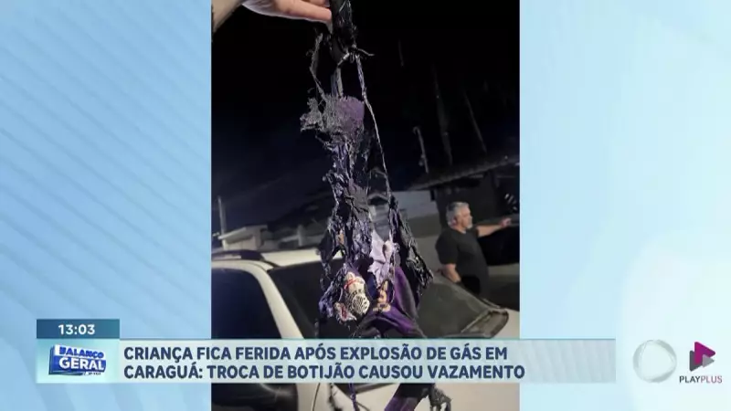 Criança se fere gravemente em explosão de gás em Caraguatatuba - SP: saiba detalhes