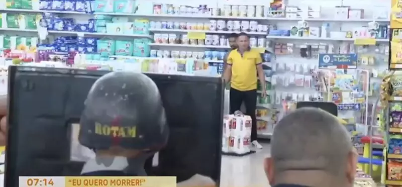 Criminoso invade farmácia em Fala Para, faz refém e é baleado pela polícia