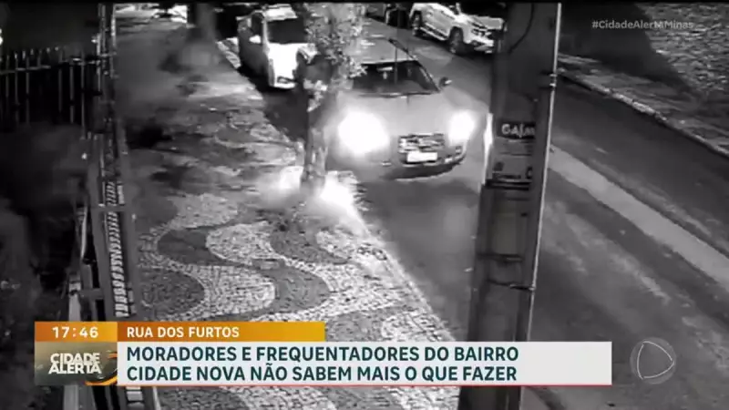 Criminosos agem em 30 segundos: furto de carros deixa moradores em alerta no Cidade Nova, BH