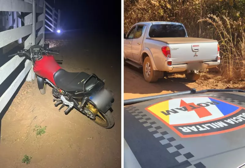 Criminosos invadem fazenda no Tocantins, ferem vítima e fogem com caminhonete e armas