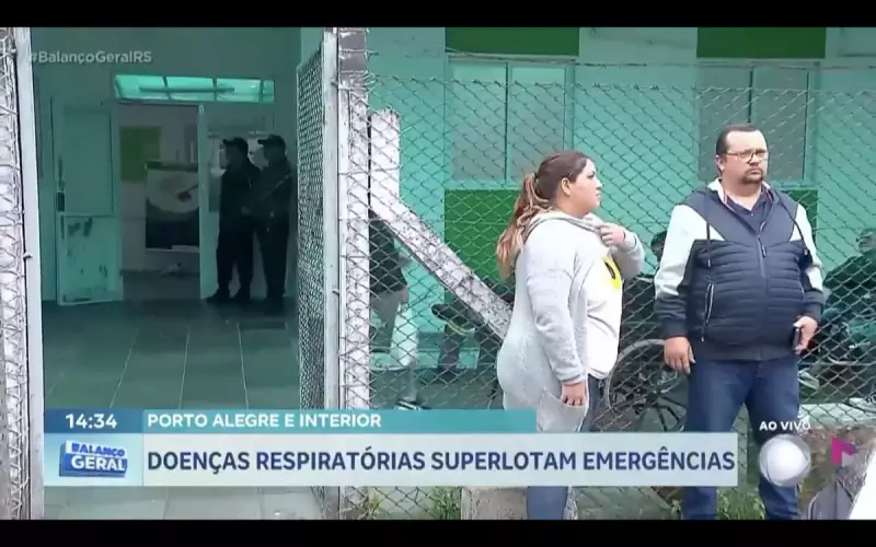 Crise na saúde pública: doenças respiratórias lotam emergências no RS
