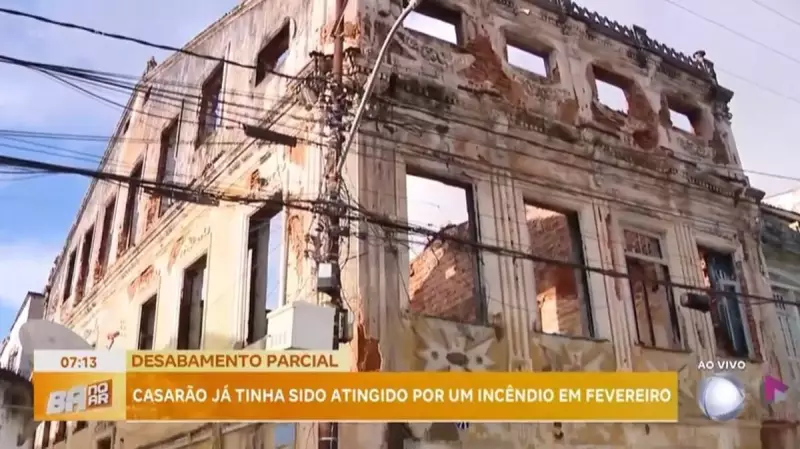 Desabamento de casarão histórico no Santo Antônio alerta Salvador: risco de novos incidentes