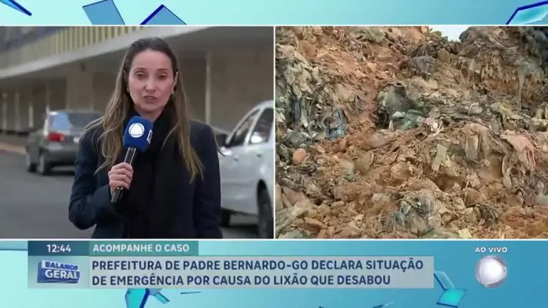 Desabamento de lixão em Padre Bernardo (GO) provoca emergência ambiental e mobiliza autoridades