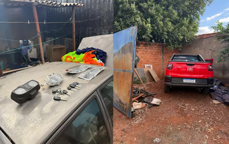 Desmanche ilegal de veículos é descoberto pela PM na Zona Leste de Ribeirão Preto
