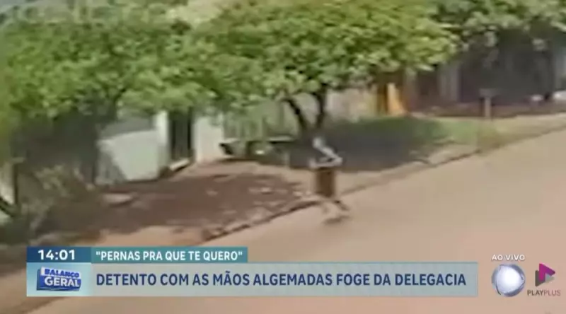 Detento algemado consegue fugir de delegacia em Santarém e é perseguido pela polícia