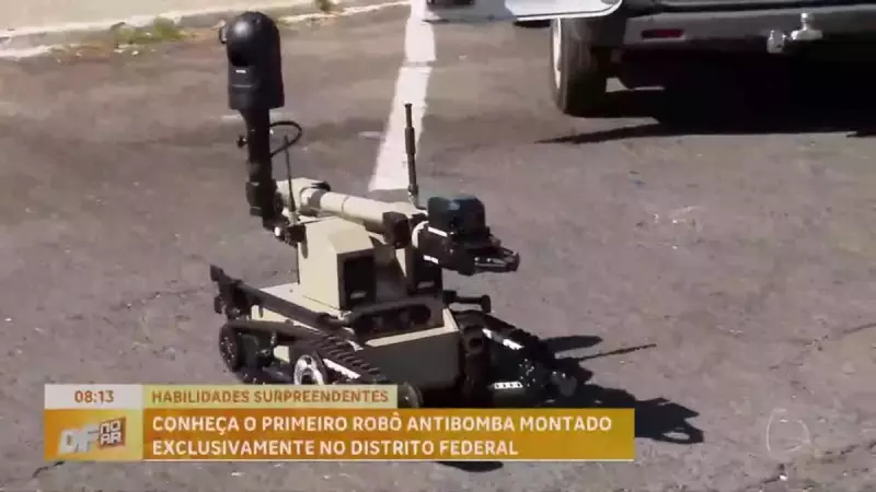 DF apresenta primeiro robô antibomba: tecnologia inovadora para segurança pública