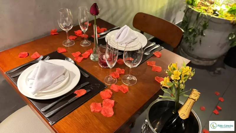 Dia dos Namorados no Pátio Limeira: Restaurantes preparam menus especiais para celebrar o amor