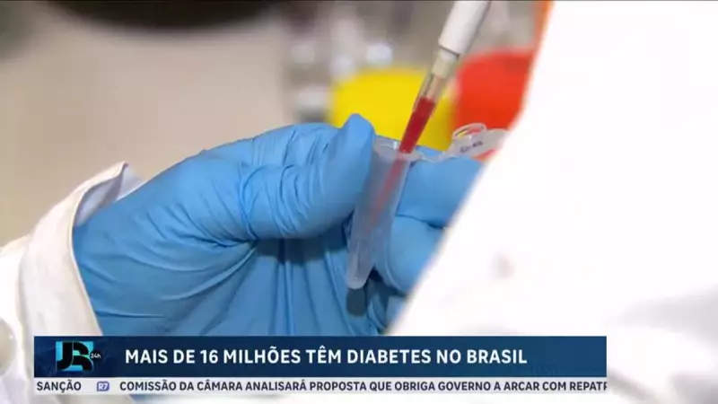 Diabetes no Brasil: Projeção alarmante de 24 milhões de casos até 2050