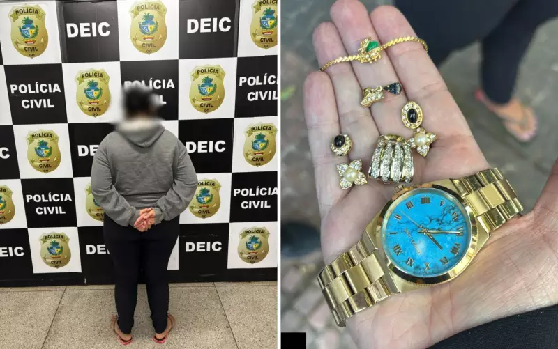 Diarista é presa por furtar joias e dinheiro de patrões para sustentar vício em jogos