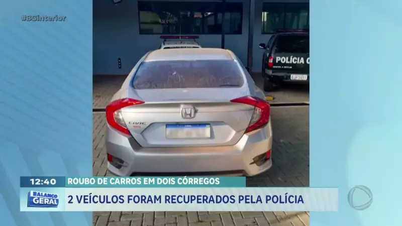 Dois veículos roubados em Dois Córregos são recuperados pela polícia em ação rápida