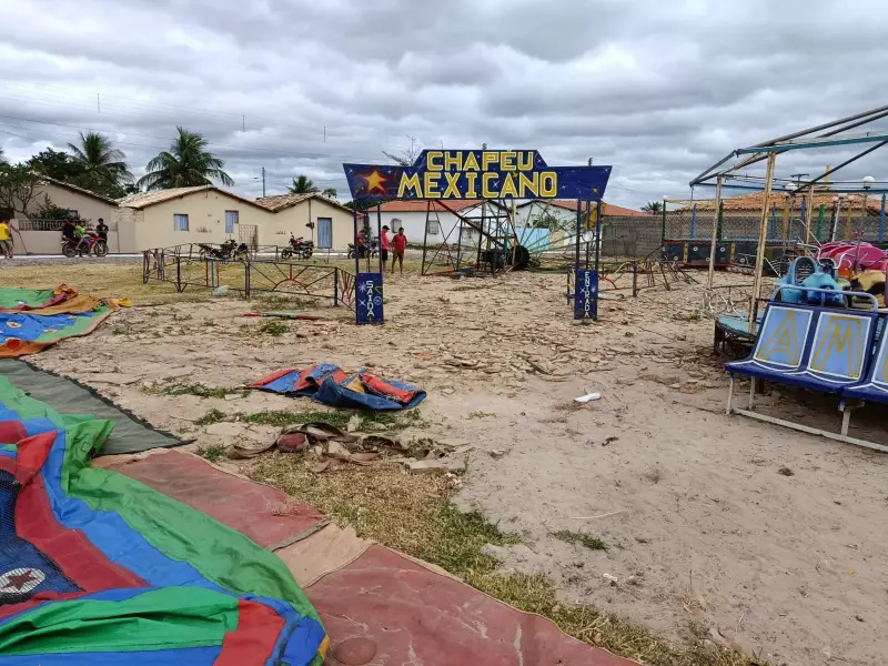 Dono de parque no Piauí nega autorização para brinquedo que caiu e deixou crianças feridas