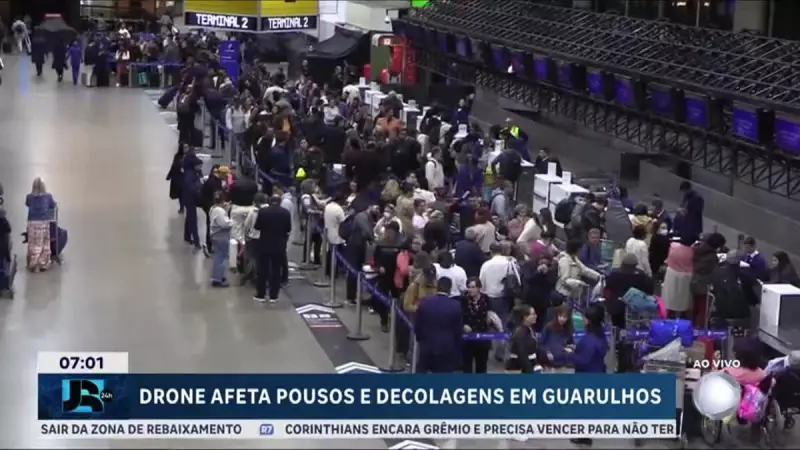 Drone causa caos no Aeroporto de Guarulhos e interrompe operações