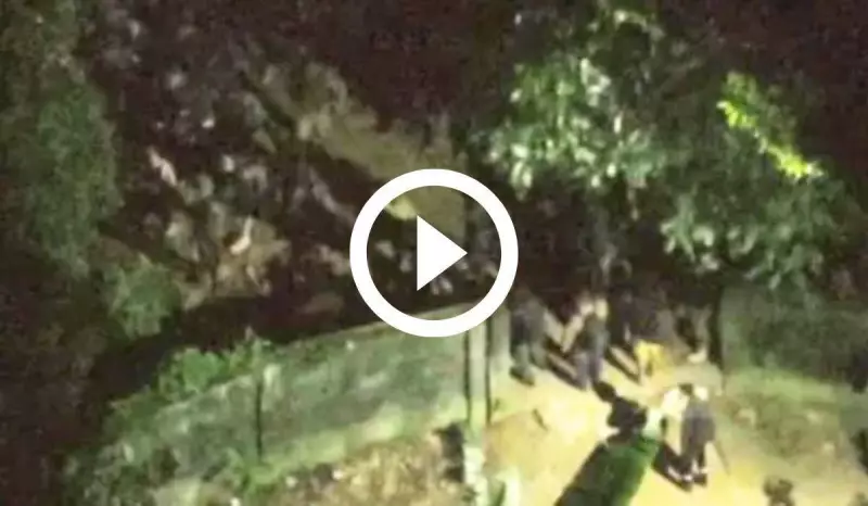 Drone da PM flagra fuga em massa de 400 traficantes armados na mata da Rocinha