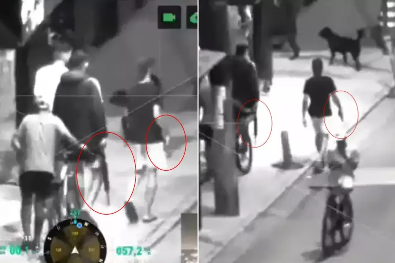 Drone da PM flagra homens armados antes de tiroteio fatal em SP; três mortos