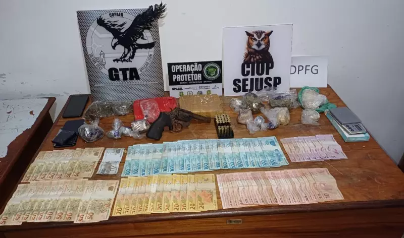 Dupla é presa com drogas, arma de fogo, munições e dinheiro em Macapá - Veja detalhes!