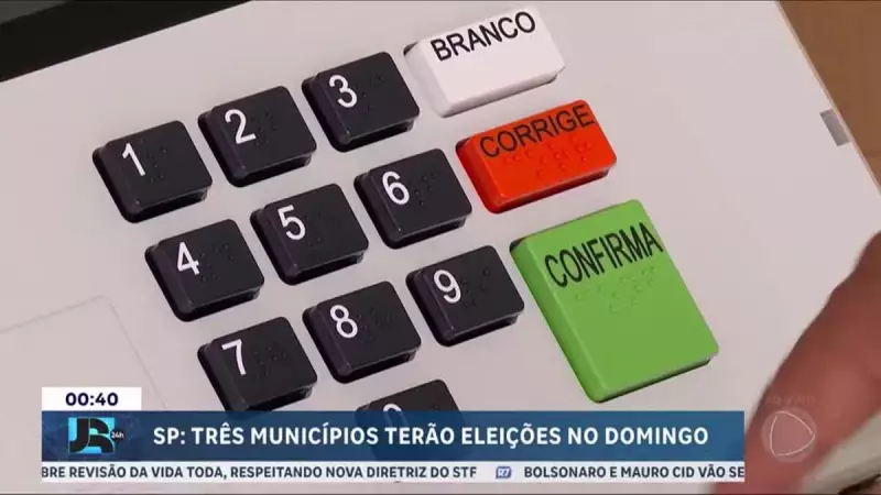 Eleitores de três cidades de SP vão às urnas no próximo domingo (8): saiba detalhes