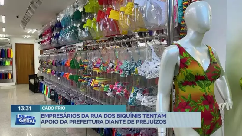 Empresários da Rua dos Biquínis em Cabo Frio buscam apoio da prefeitura após prejuízos