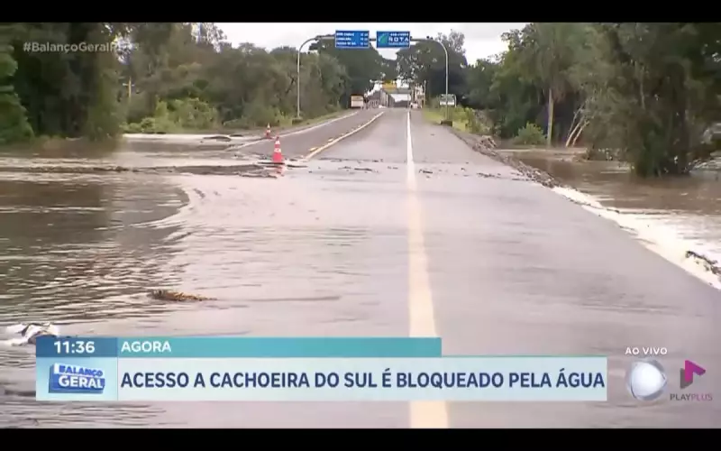 Enchente histórica em Cachoeira do Sul: acesso à cidade bloqueado e prejuízos generalizados