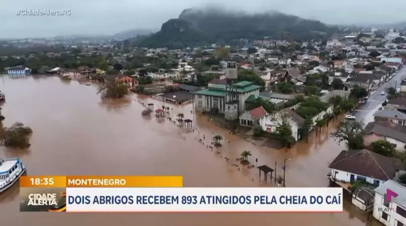 Enchentes em Montenegro (RS): Cidade enfrenta crise e abriga desabrigados em locais provisórios
