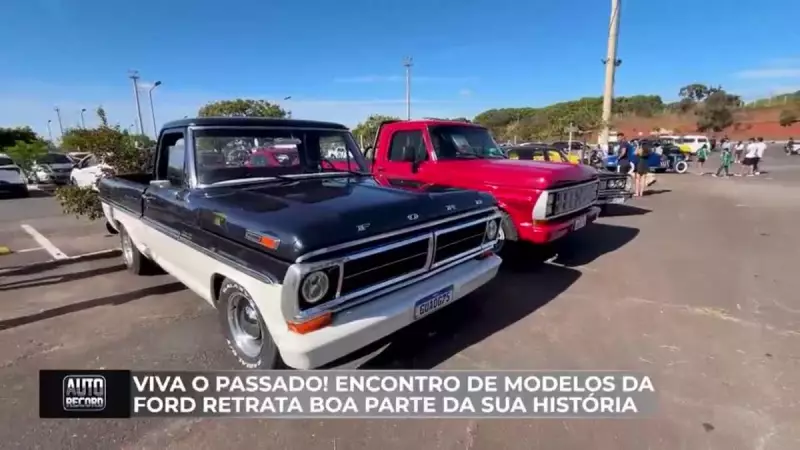 Encontro de apaixonados por Ford reúne mais de 250 carros antigos em Brasília