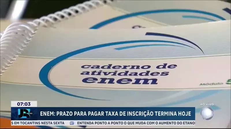 Enem 2024: Prazo para pagar taxa de inscrição termina nesta sexta-feira (27)