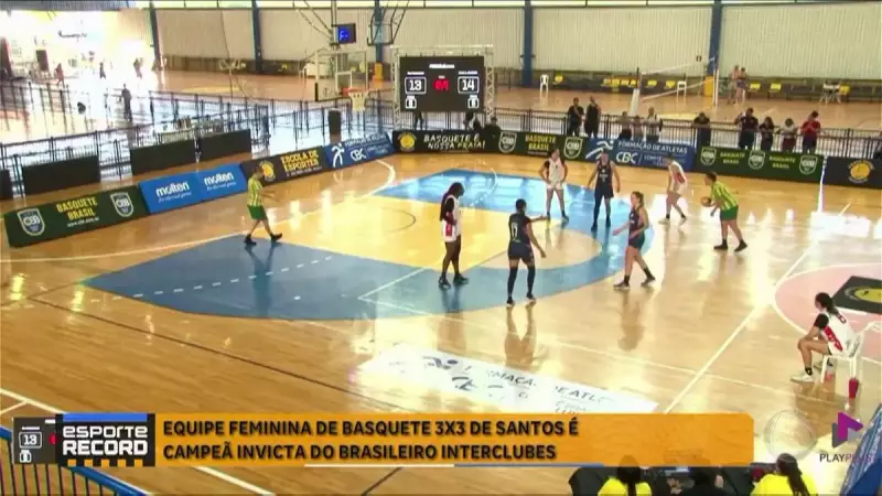 Equipe feminina de basquete 3x3 de Santos, SP, conquista título no Brasileiro Interclubes