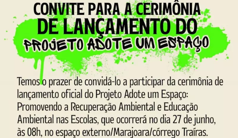 Escola e empresa se unem para revitalizar área degradada em Paula I — veja como foi!
