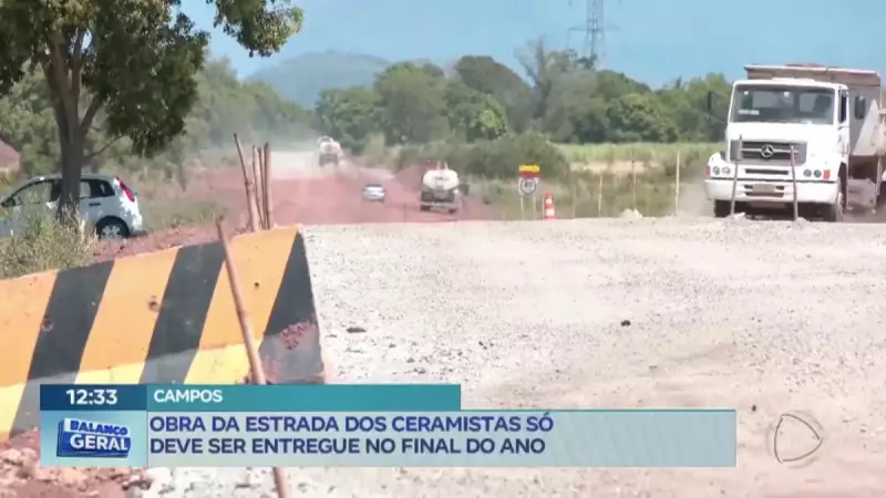 Estrada dos Ceramistas: Obra só deve ser entregue no fim de 2025 — Atrasos e desafios no interior do RJ