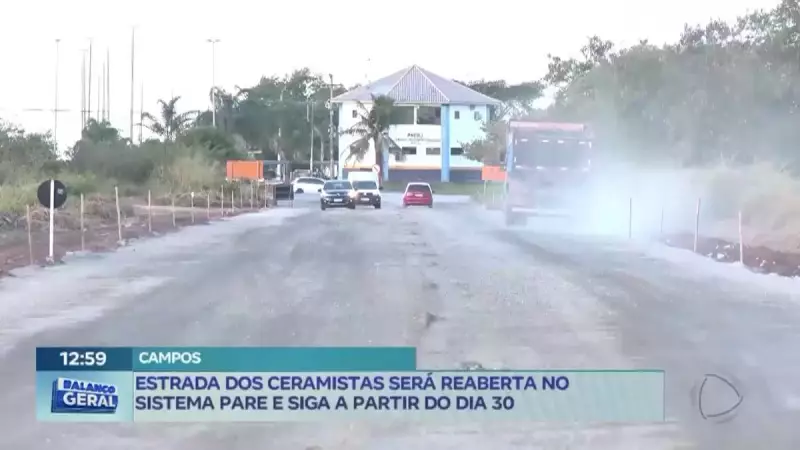 Estrada dos Ceramistas será reaberta no sistema 'Pare e Siga' a partir de 30 de junho