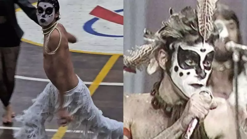 Estudante surpreende ao imitar Ney Matogrosso em festa junina escolar